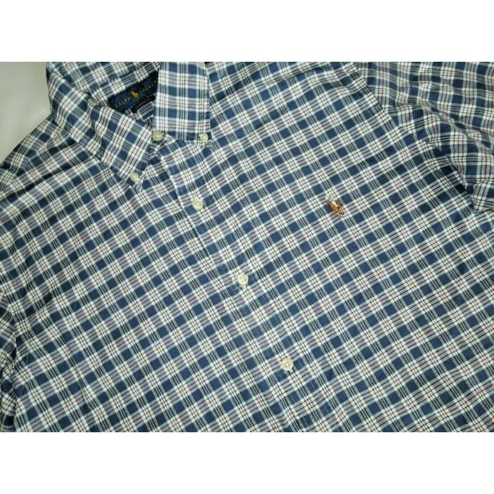 Polo Ralph Lauren Men's Classic Fit Plaid Oxford - Picture 3 of 4